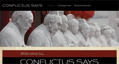 Desktop Screenshot of confucius-says.com