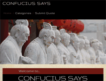 Tablet Screenshot of confucius-says.com